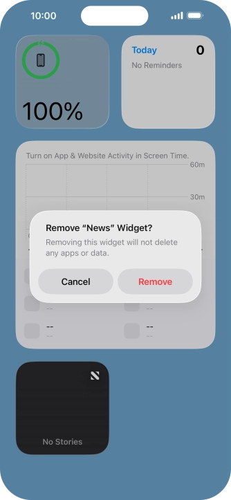 Press Remove. Press Remove.