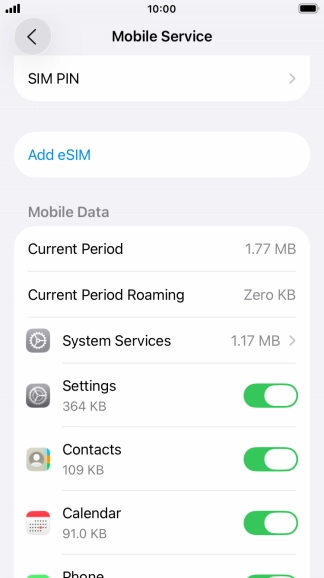 Press Add eSIM. Press Add eSIM.