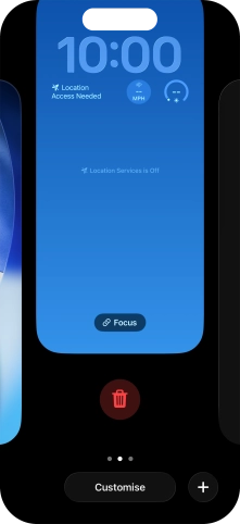 Press the delete icon. Press the delete icon.