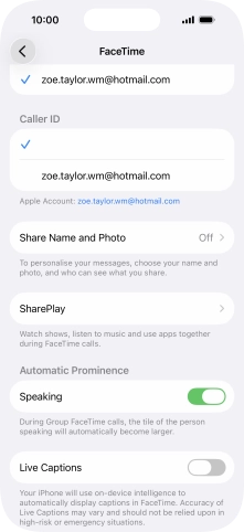 Press the required setting below Press the required setting below