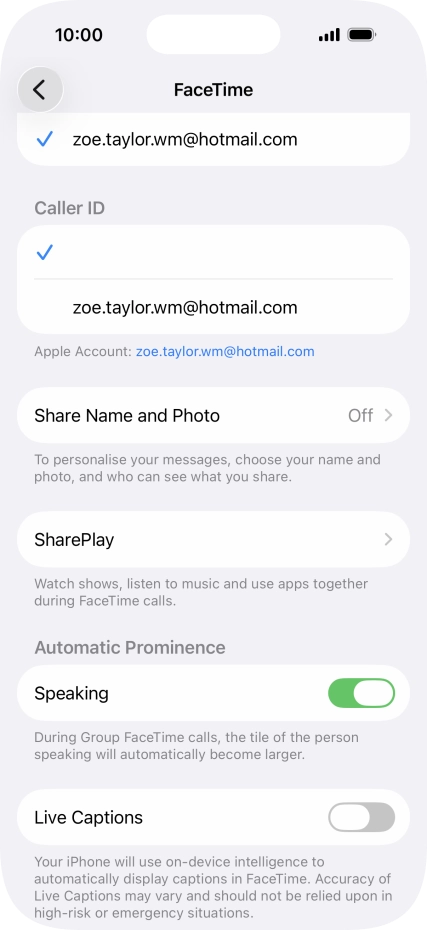 Press the required setting below Press the required setting below