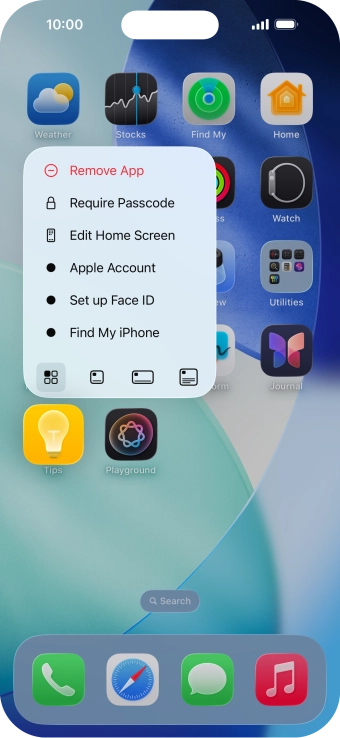 Press Remove App. Press Remove App.