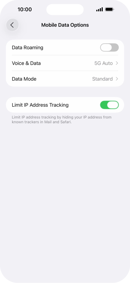Press Data Mode. Press Data Mode.
