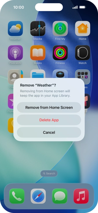 Press Delete App. Press Delete App.