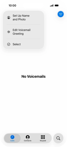 Press Edit Voicemail Greeting. Press Edit Voicemail Greeting.