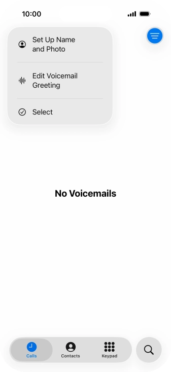 Press Edit Voicemail Greeting. Press Edit Voicemail Greeting.