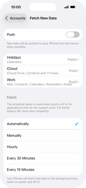 If you turn off the function, press the required setting. If you turn off the function, press the required setting.