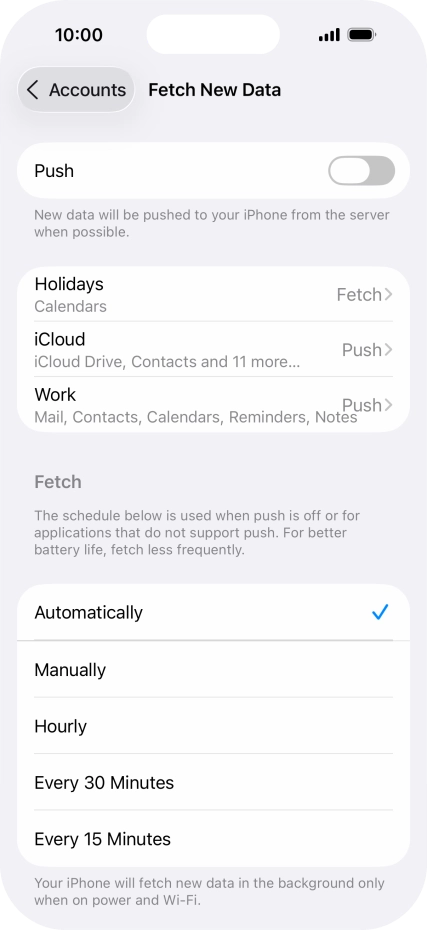 If you turn off the function, press the required setting. If you turn off the function, press the required setting.