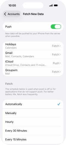 Press the indicator next to Press the indicator next to