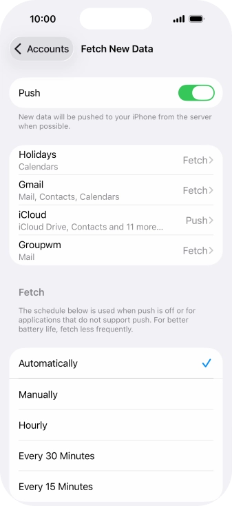 Press the indicator next to Press the indicator next to