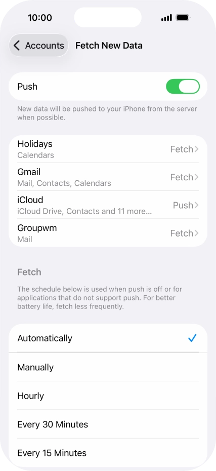 Press the indicator next to Press the indicator next to