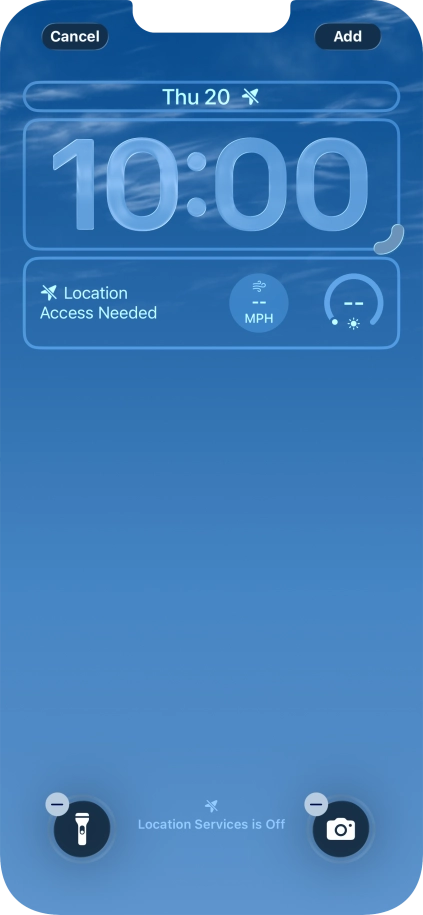To customise the way the lock screen date is displayed, press the date widget and follow the instructions on the screen to select the required widget display mode. To customise the way the lock screen date is displayed, press the date widget and follow the instructions on the screen to select the required widget display mode.