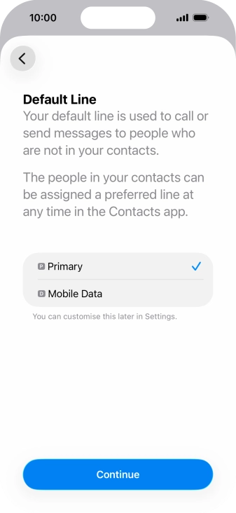 Press Continue. Press Continue.