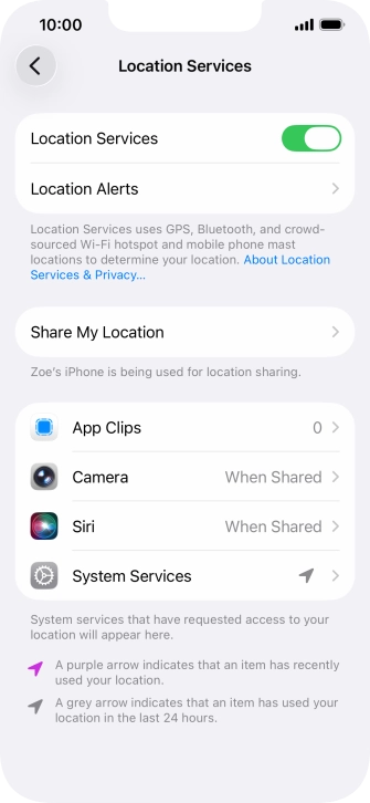 Press the required app. Press the required app.