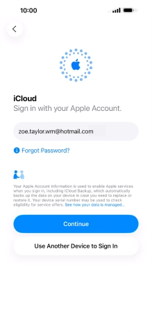 Press Continue. Press Continue.