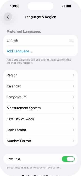 Press Add Language.... Press Add Language....