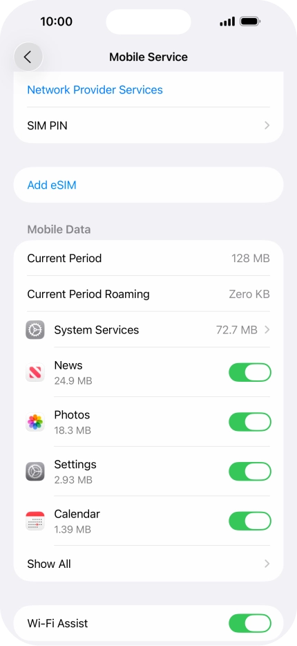 Press Add eSIM. Press Add eSIM.