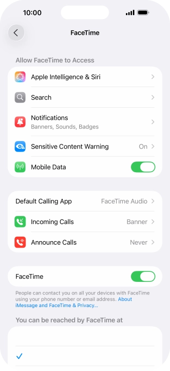 Press the indicator next to Press the indicator next to