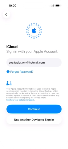 Press Continue. Press Continue.