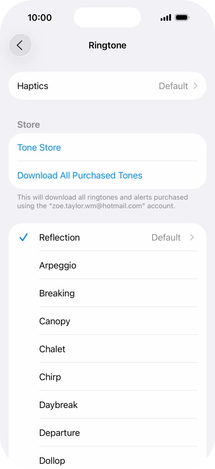 Press the required ring tones to hear them. Press the required ring tones to hear them.