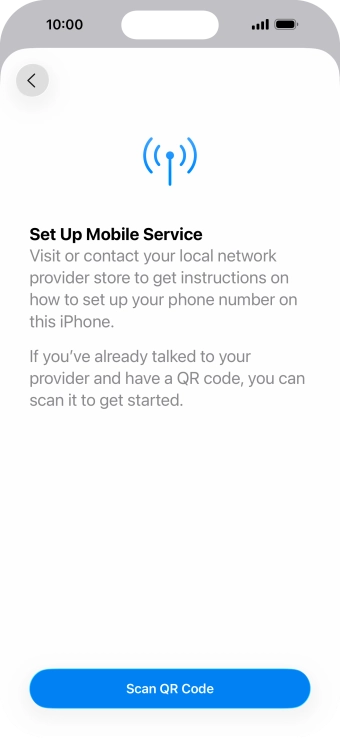 Press Scan QR Code. Press Scan QR Code.