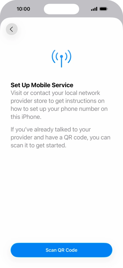 Press Scan QR Code. Press Scan QR Code.