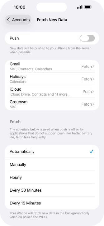 If you turn off the function, press the required setting. If you turn off the function, press the required setting.