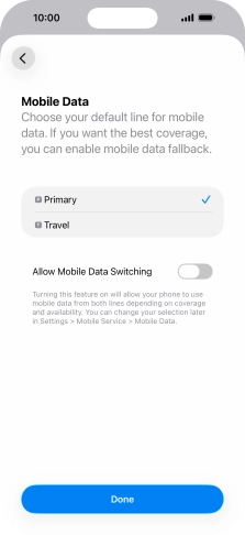 Press the indicator next to Press the indicator next to