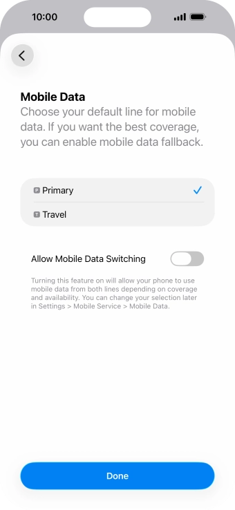 Press the indicator next to Press the indicator next to