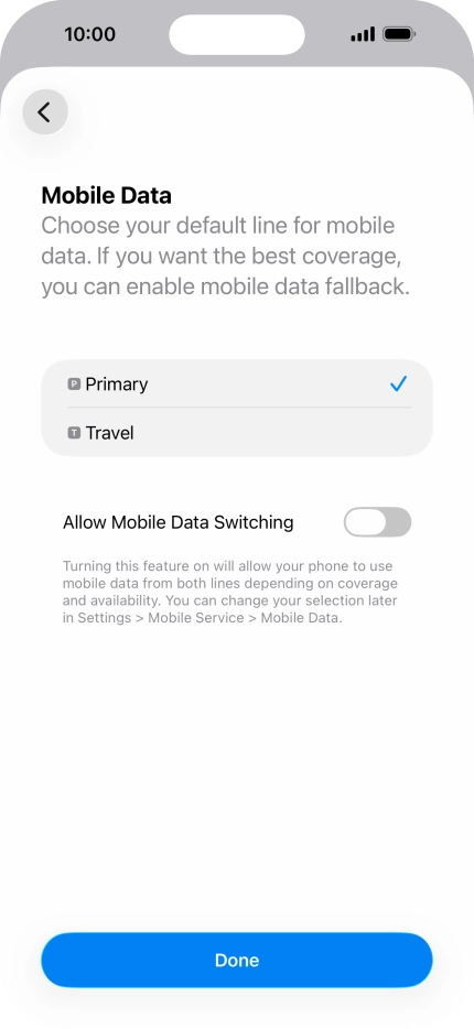 Press the indicator next to Press the indicator next to