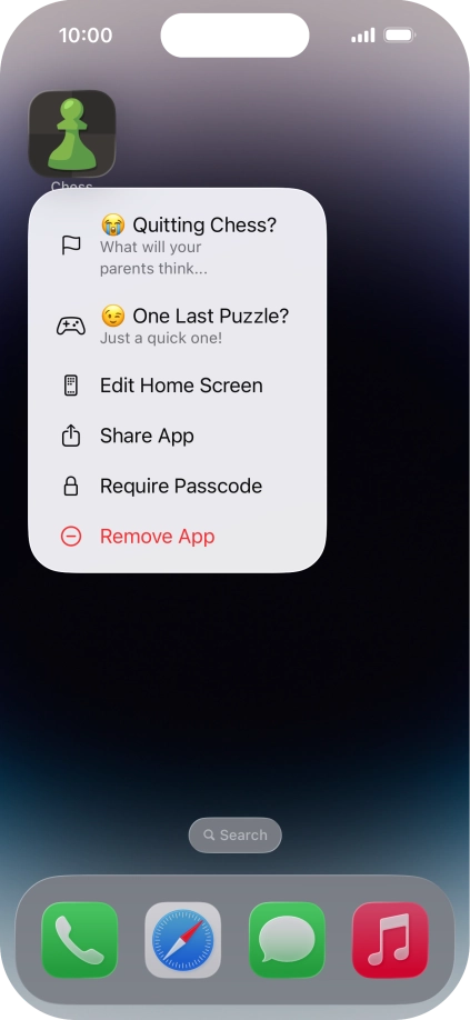 Press Require Passcode. Press Require Passcode.