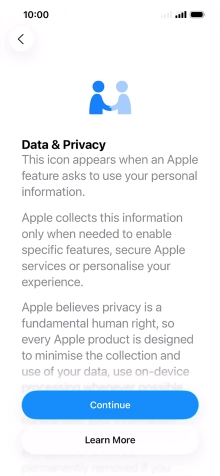 Press Continue. Press Continue.