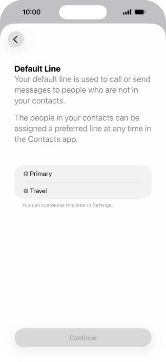 Press the required price plan. Press the required price plan.