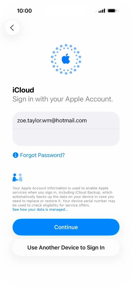 Press Continue. Press Continue.