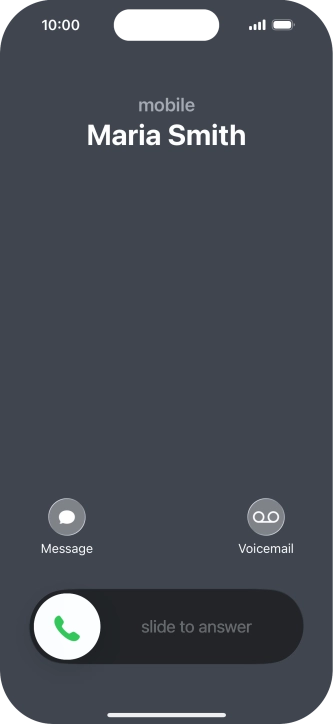 Press Voicemail when you get a call. Press Voicemail when you get a call.
