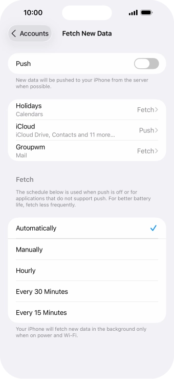 If you turn off the function, press the required setting. If you turn off the function, press the required setting.