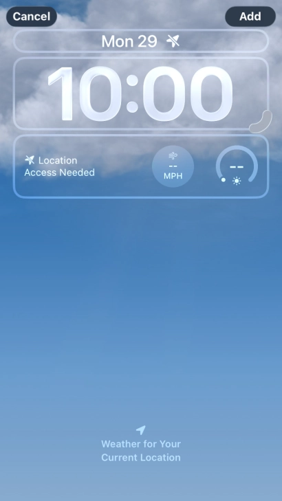 To customise the way the lock screen date is displayed, press the date widget and follow the instructions on the screen to select the required widget display mode. To customise the way the lock screen date is displayed, press the date widget and follow the instructions on the screen to select the required widget display mode.