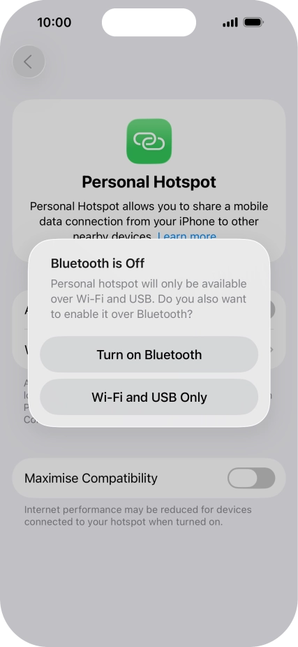 If Wi-Fi is turned on, press Wi-Fi and USB Only. If Wi-Fi is turned on, press Wi-Fi and USB Only.