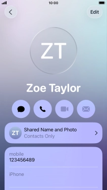 Press Shared Name and Photo. Press Shared Name and Photo.