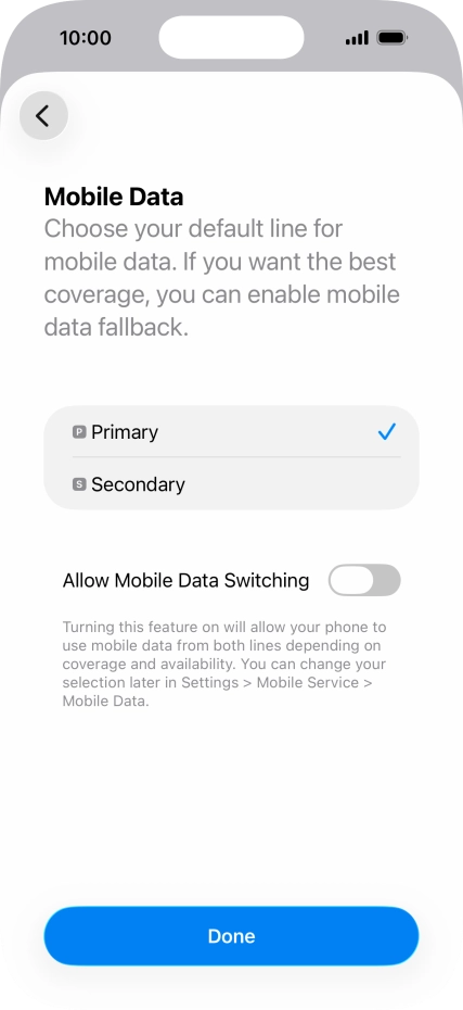 Press the indicator next to Press the indicator next to