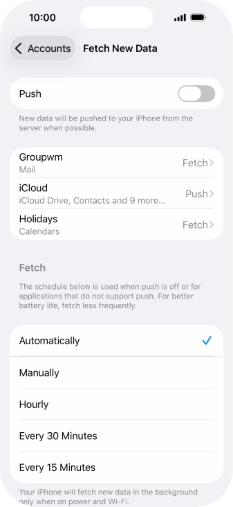 If you turn off the function, press the required setting. If you turn off the function, press the required setting.