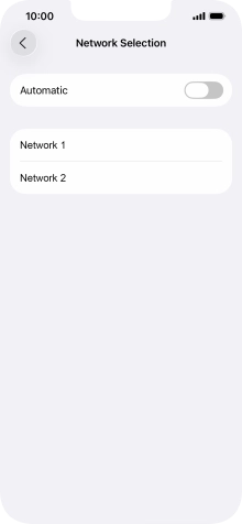 If you turn off the function, press the required network. If you turn off the function, press the required network.