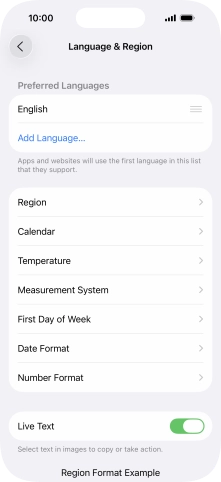 Press Add Language.... Press Add Language....