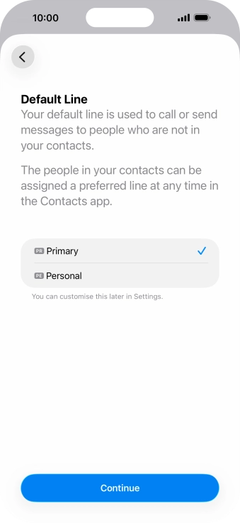 Press Continue. Press Continue.