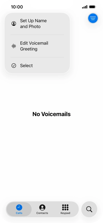 Press Edit Voicemail Greeting. Press Edit Voicemail Greeting.