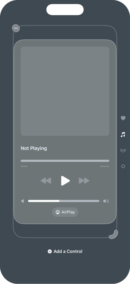 Press the remove icon on the required Control Centre page to remove it from Control Centre. Press the remove icon on the required Control Centre page to remove it from Control Centre.