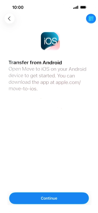 To transfer content to your phone, you need to install the app To transfer content to your phone, you need to install the app