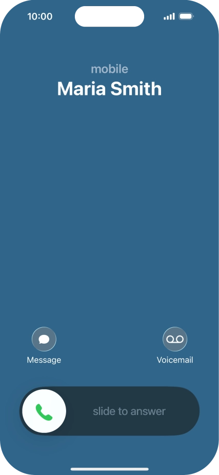 Press Voicemail when you get a call. Press Voicemail when you get a call.