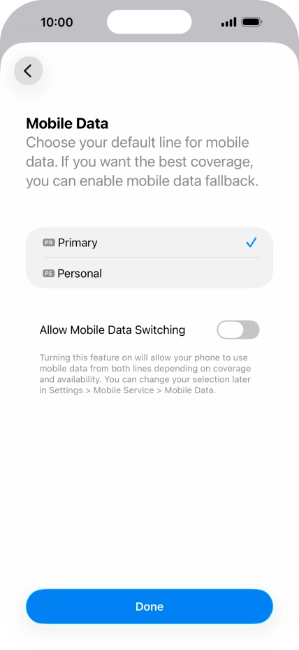 Press the indicator next to Press the indicator next to