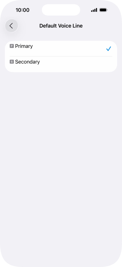 Press the required price plan. Press the required price plan.